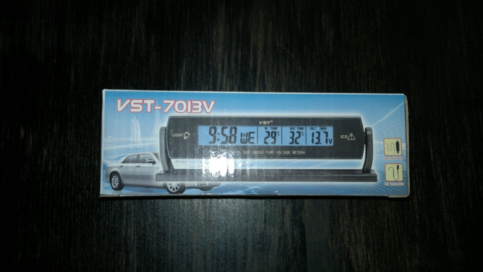Годинник-термометр-вольтметр VST - 7013V 1