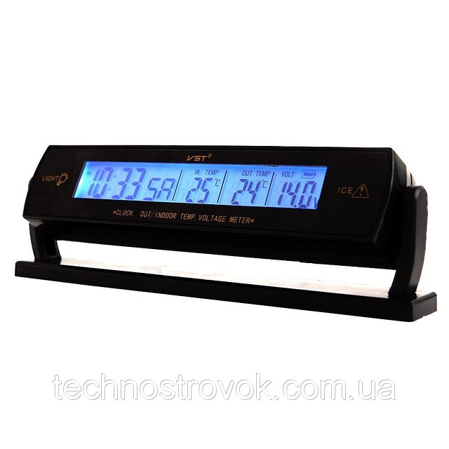 Годинник-термометр-вольтметр VST - 7013V 3