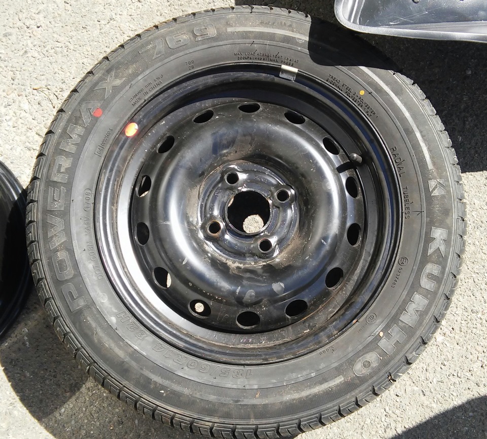Не типові шини 195/60 R14 на стандартні залізні диски AVEO, маючи підкрилки) 1
