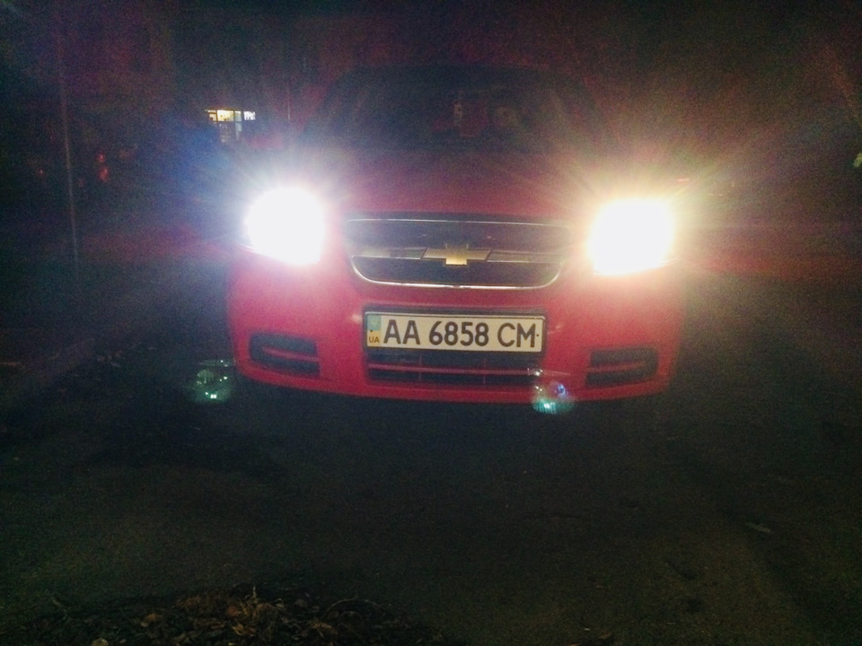 Лампи ближнього та далекого світла в Aveo. 2