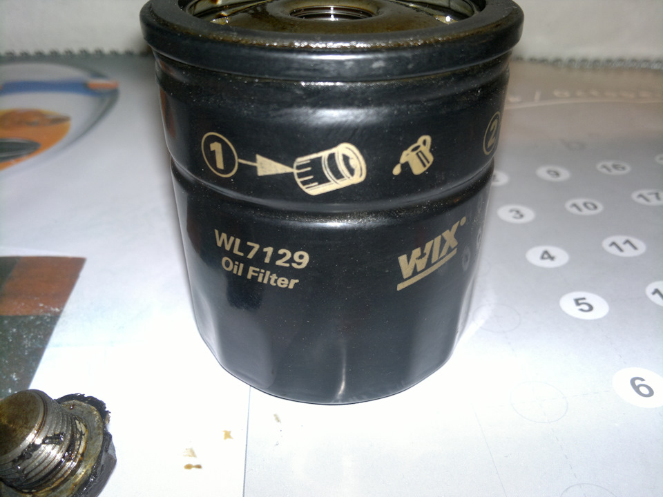 Заміна масла і попутно розкрив масляний фільтр WIX WL 7129 2
