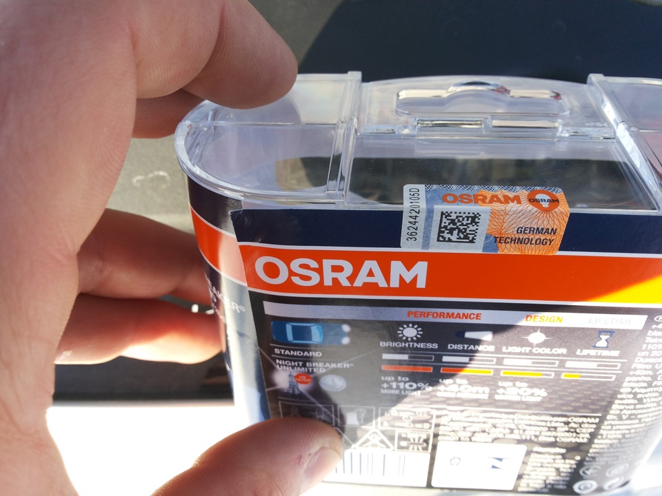 Заміна ламп ближнього світла на OSRAM NIGHT BREAKER unlimited 3