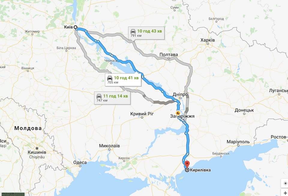 Київ - Кирилівка, дороги?