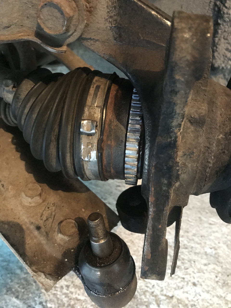 Заміна кільця abs на aveo t250 4