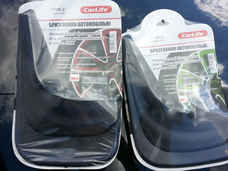Бризковики CarLife та Turtle Wax Color Magic 1