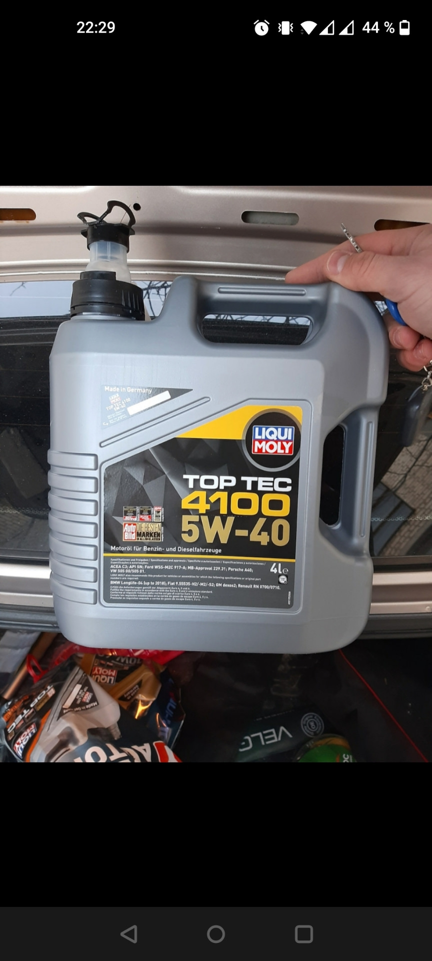 Заміна мастила Liqui moly top tech 4100 1