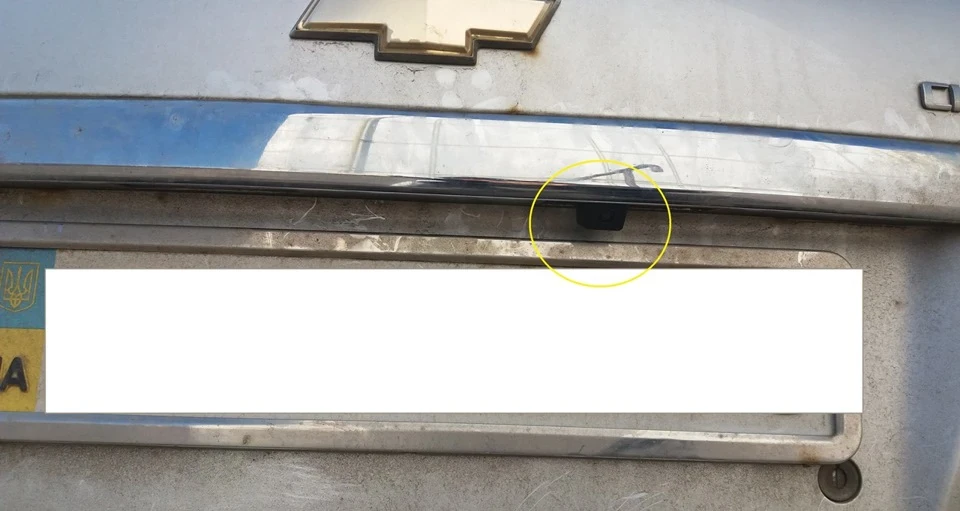 Камера заднього виду в Aveo T250+монітор