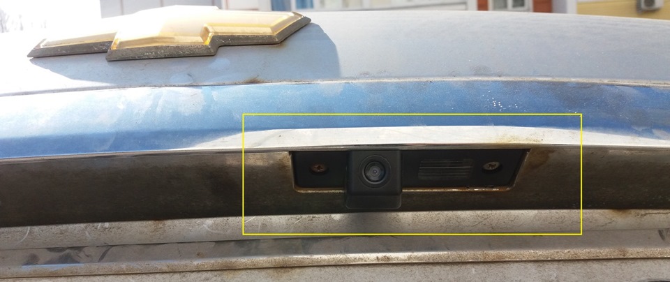 Камера заднього виду в Aveo T250+монітор 2