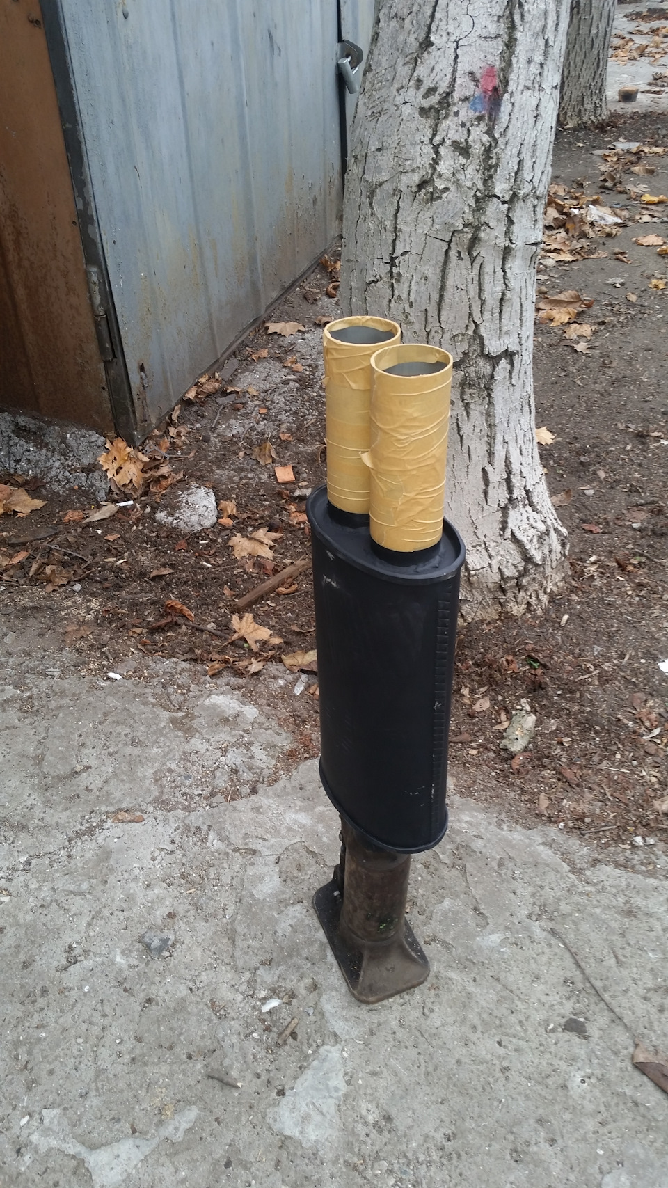 Заміна вихлопної банки 1