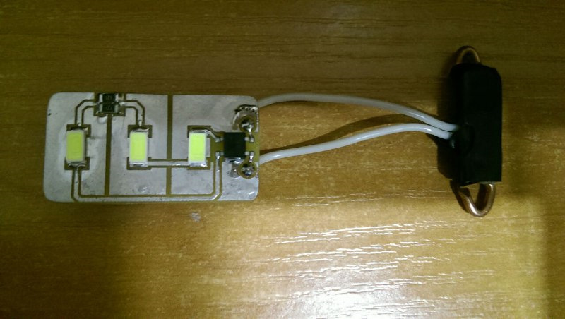Установка LED плати плавного освітлення салону, підсвічування багажника та бардачка 1