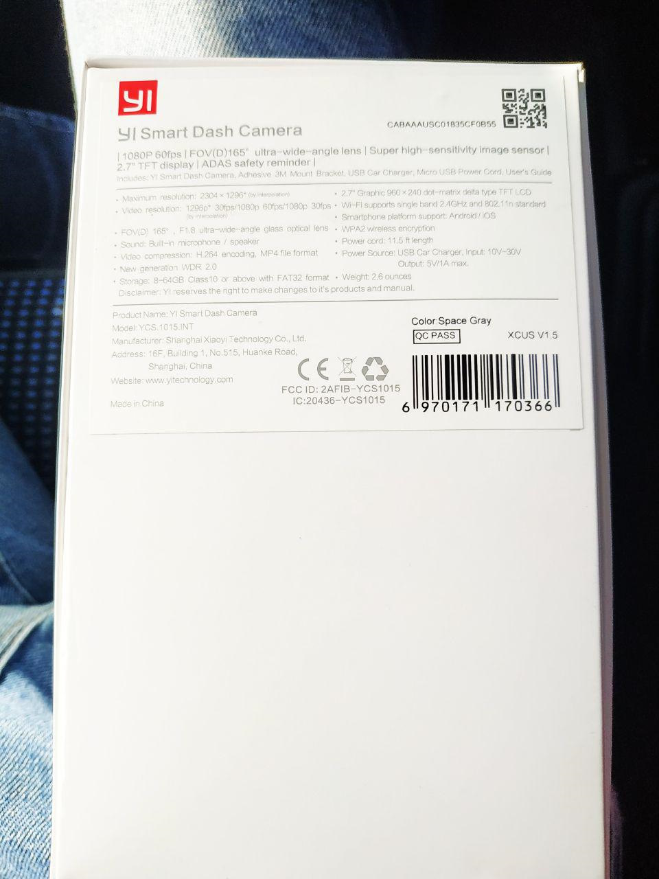 Поновлення. Реєстратор Yi Smart Dash WiFi Grey International Edition. 2