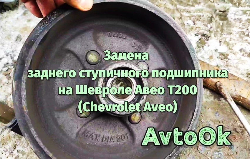 Заміна заднього ступичного підшипника на Chevrolet Авео Т200 (Chevrolet Aveo) 1