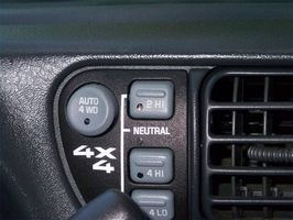 Service 4wd на панелі приладів 2