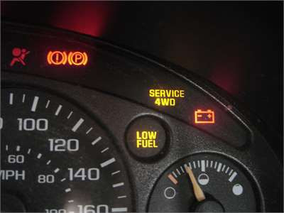 Service 4wd на панелі приладів 1