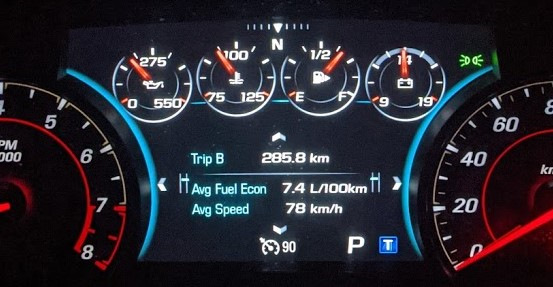 Витрата LGX 3,6 V6 трасою 1