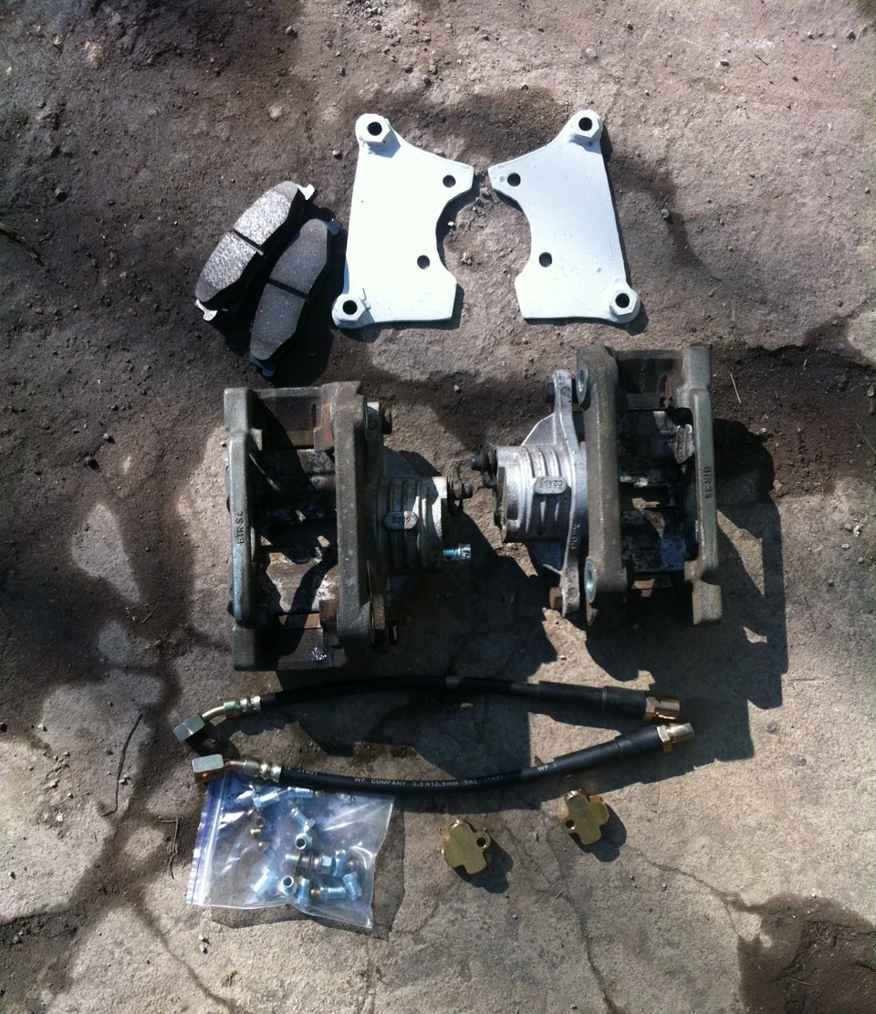 rear dual caliper set