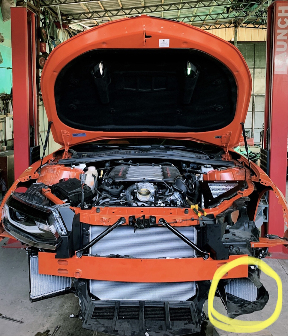 Бампер Camaro ZL1 1LE: установка на SS 2