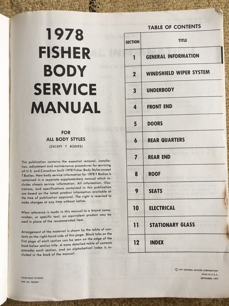 Інструкція з обслуговування FISHER BODY. 3