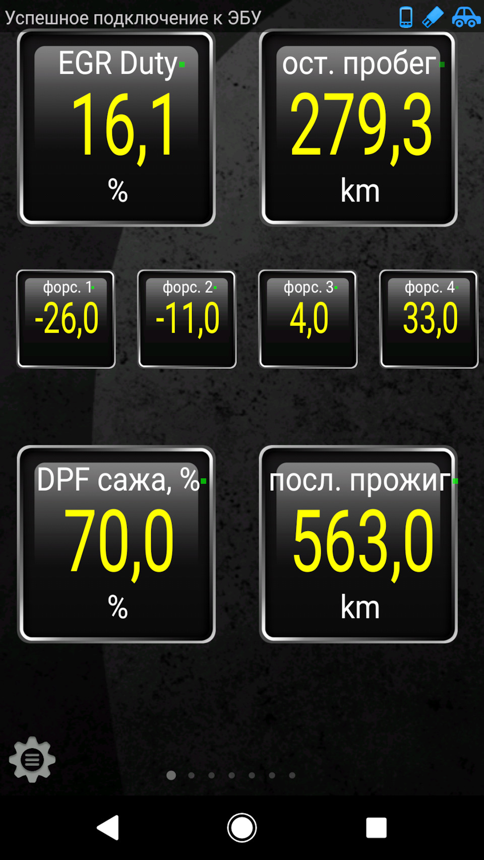 Не показує миттєву витрату палива в torque pro 3