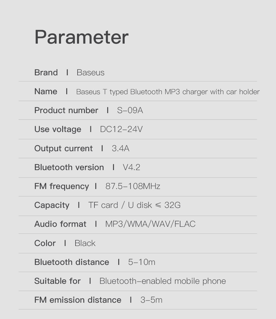 Baseus Bluetooth fm-передавач 2