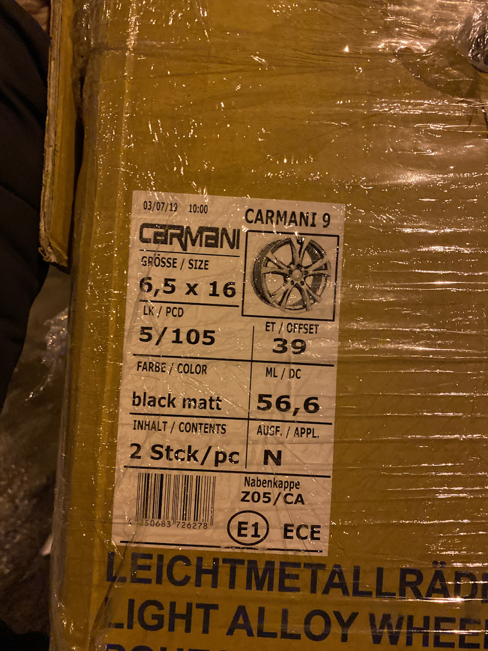 Диски Carmani CA 9 Compete R16 W6.5 PCD5x105 ET39 DIA56.6 Black Matt 2