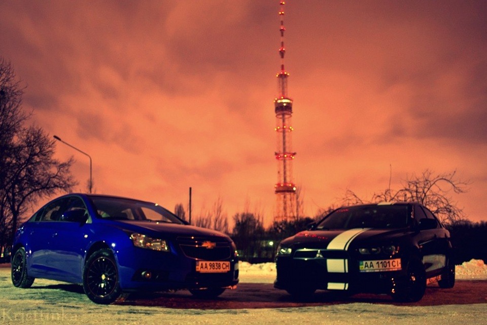 Київ. Зима. Ніч. Авто. Краса 3