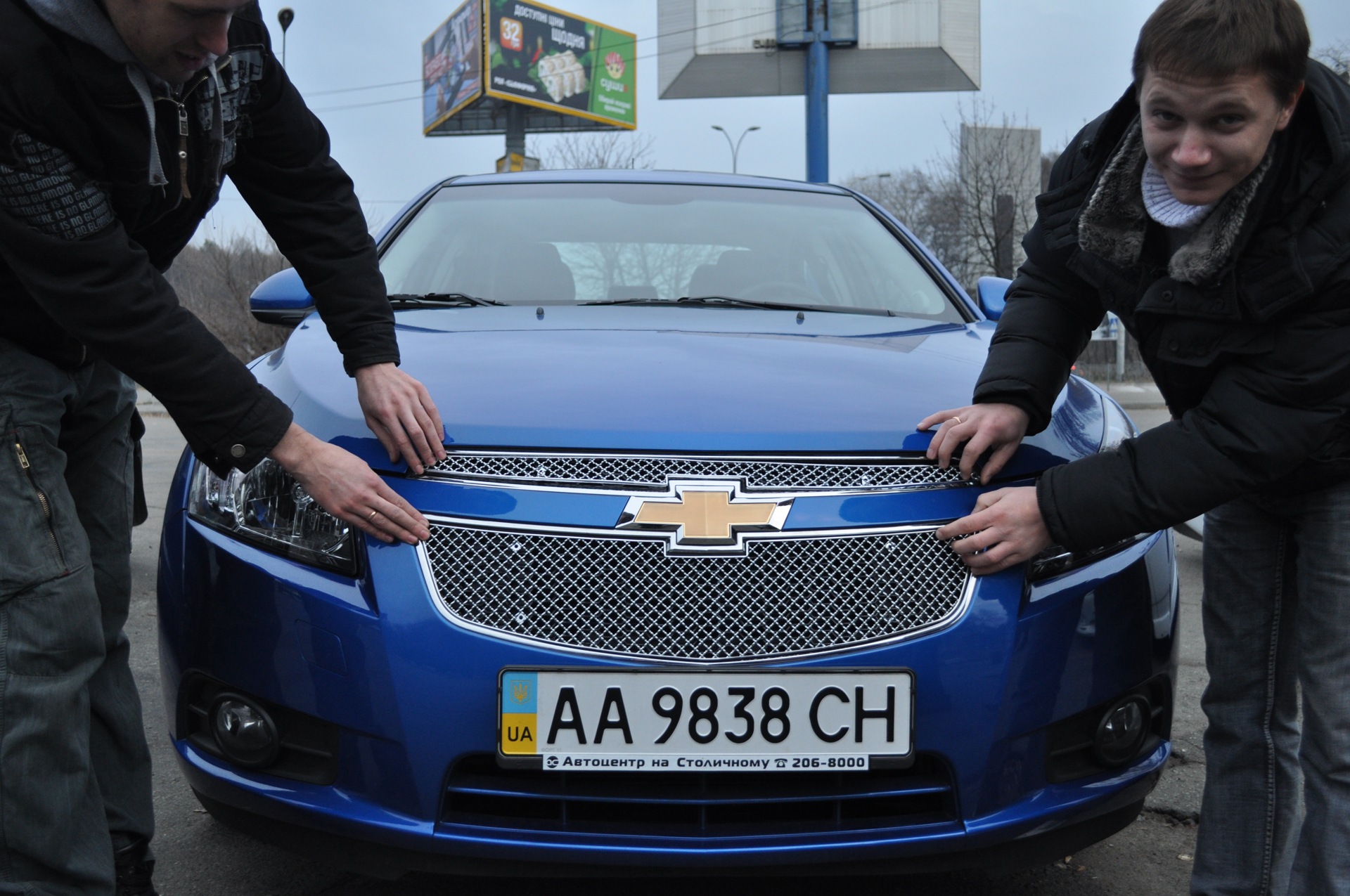 Хромовані грати радіатора 2