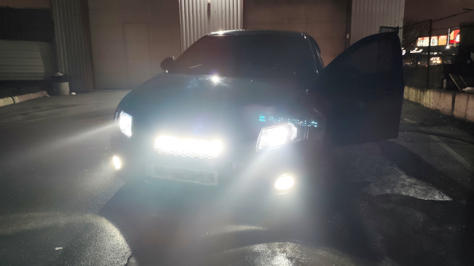 Біксенонові лінзи Infolight + Світлодіодна балка AllLight 1