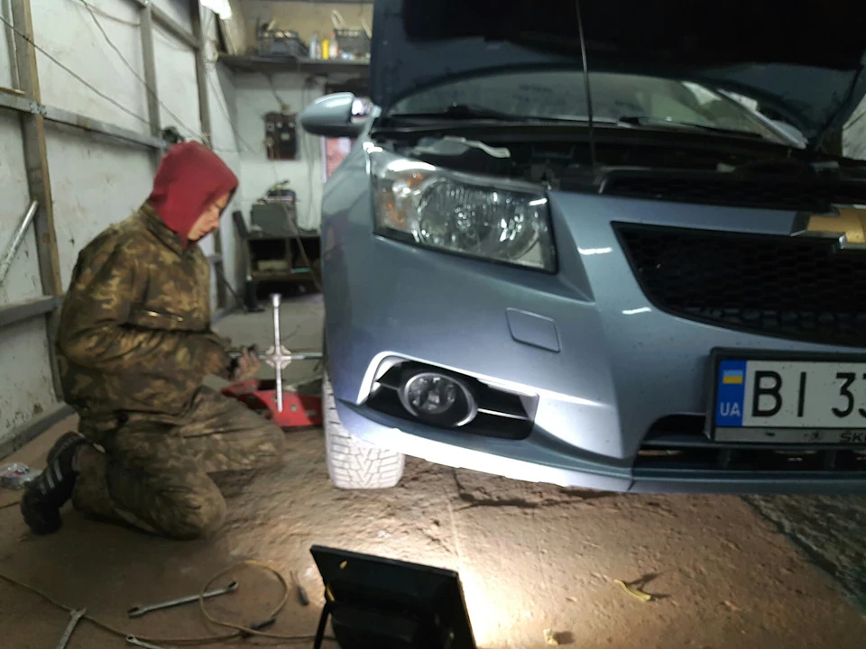 Стук суппортов перед Chevrolet Cruze