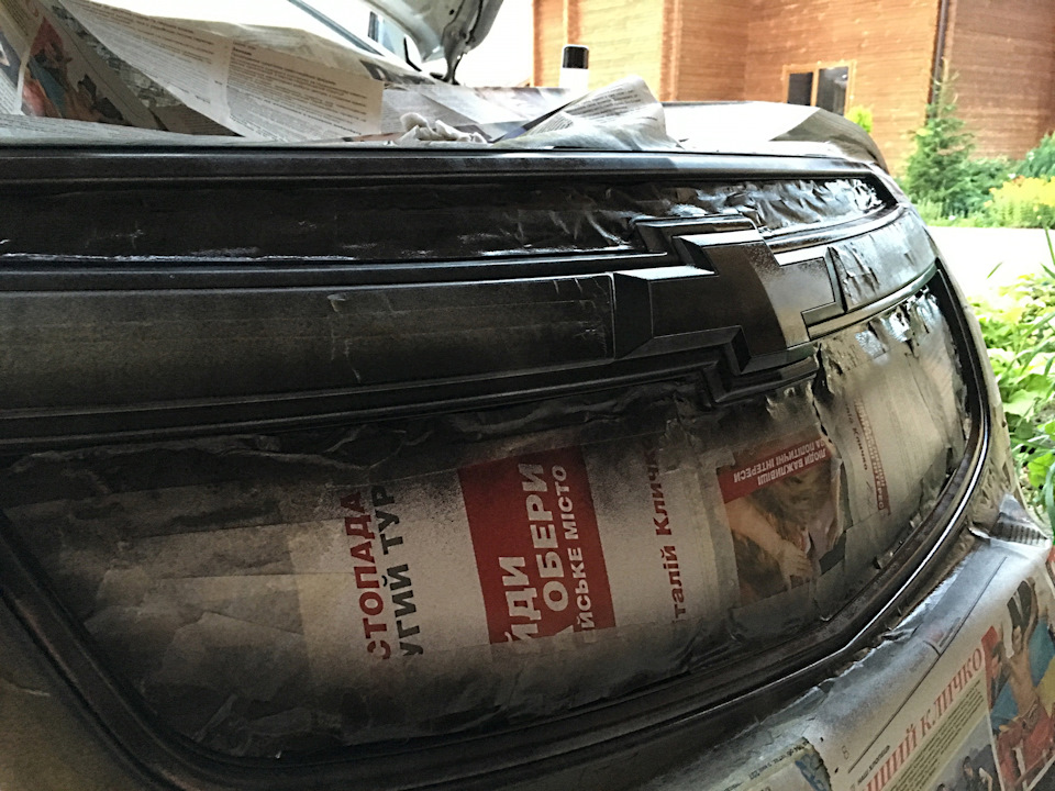 Грати радіатора в чорний Plasti Dip! 5