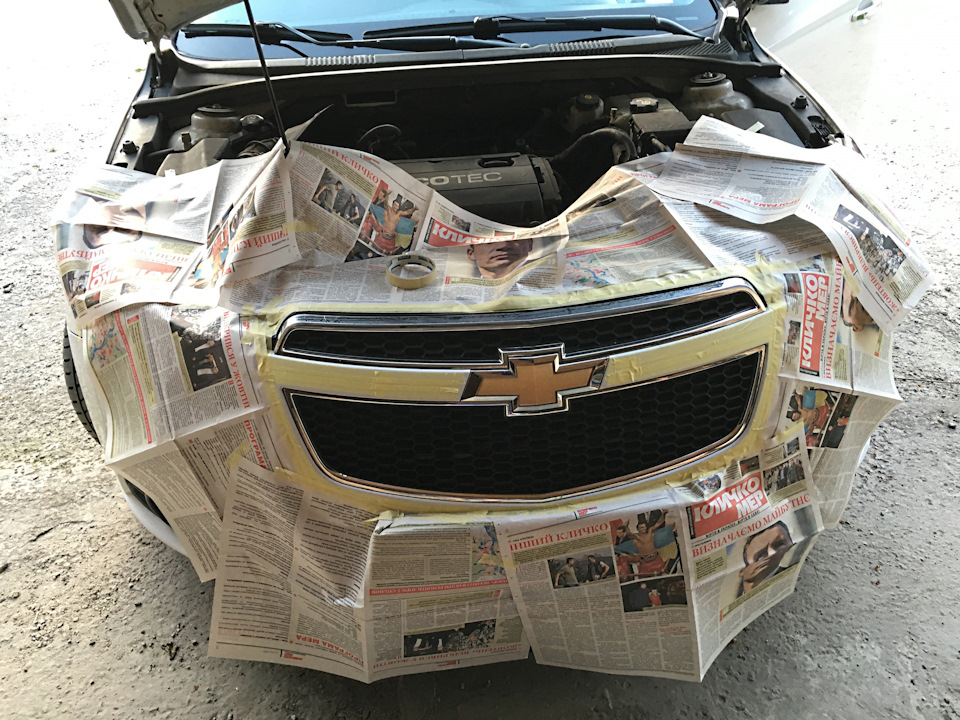 Грати радіатора в чорний Plasti Dip! 1