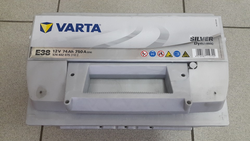 VARTA E38 12V 74Ah 750A Silver Dynamic 1