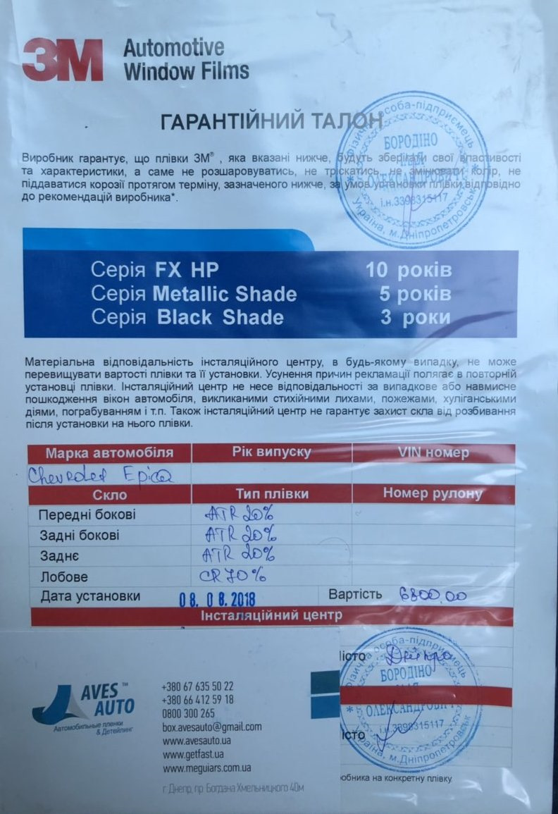 Тонування 1