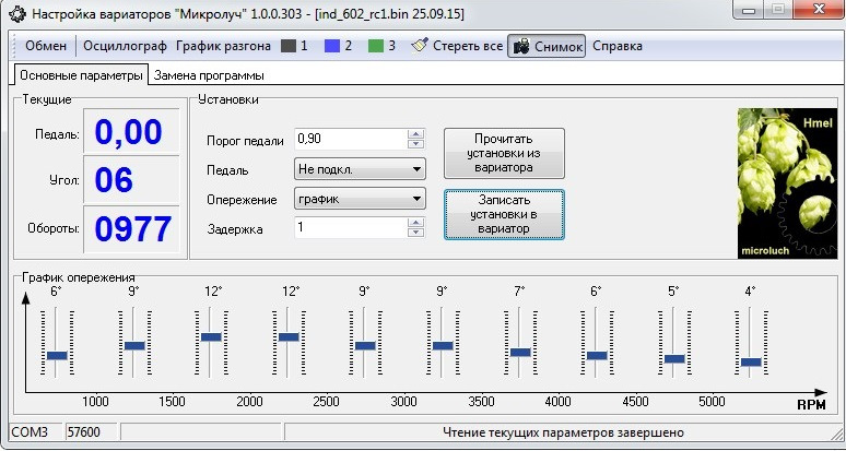 Питання по варіатору Microluch ind 1