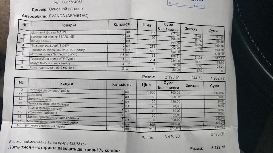 Невелике ТО, реставрація рейки та заміна прокладки клапанної кришки