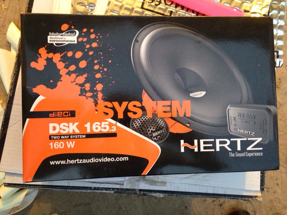 Покупка двох компонентів Hertz dsk 165.3 1