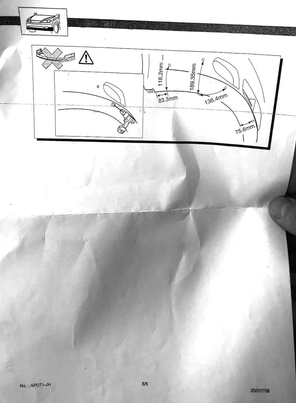 Manual Install Kit WTCC Chevrolet Lacetti 5d 4