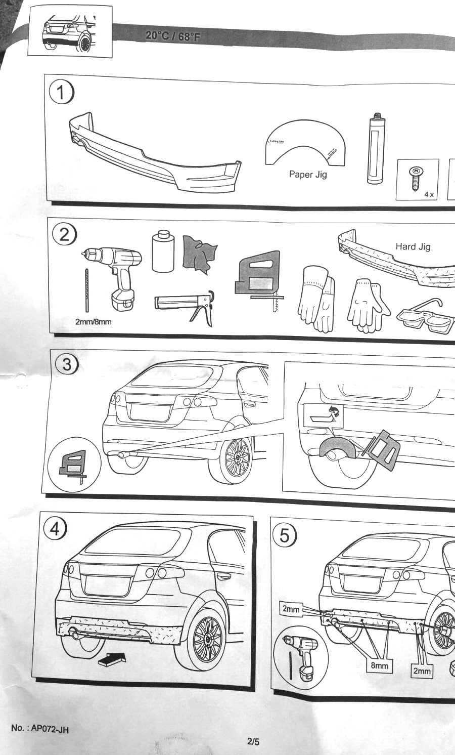 Manual Install Kit WTCC Chevrolet Lacetti 5d 5