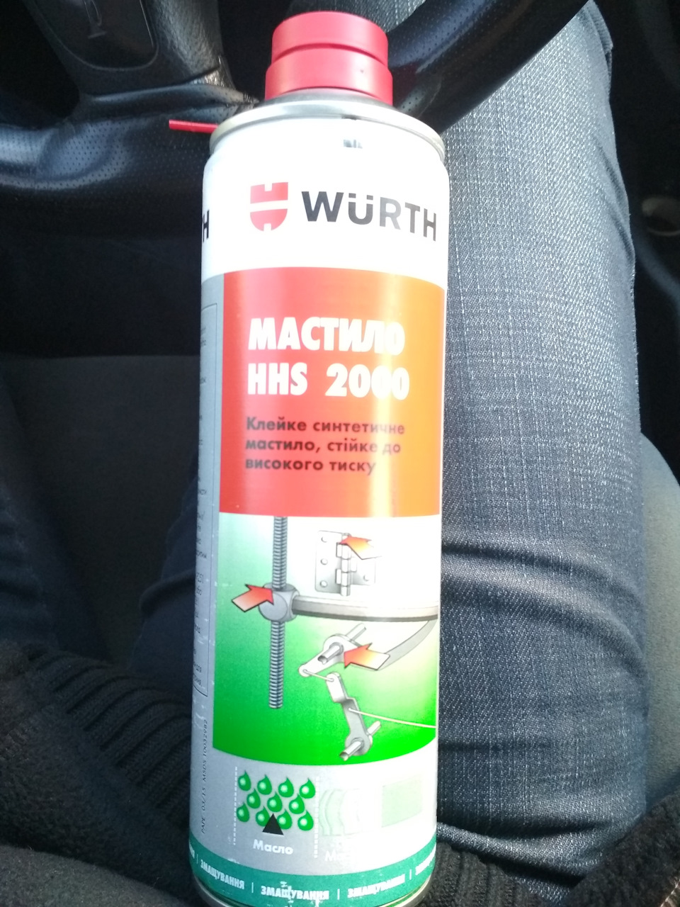 Змащення напрямних дверей HHS 2000 Wurth 1