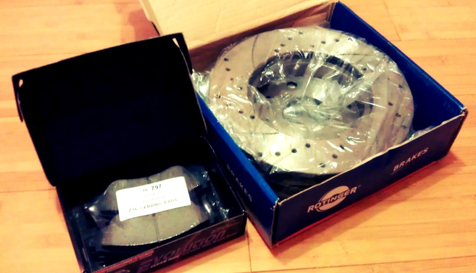 Гальма передні: Rotinger brake discs + Power Stop Ceramic Brake Pads + Ferodo brake fluid dot 5.1 2