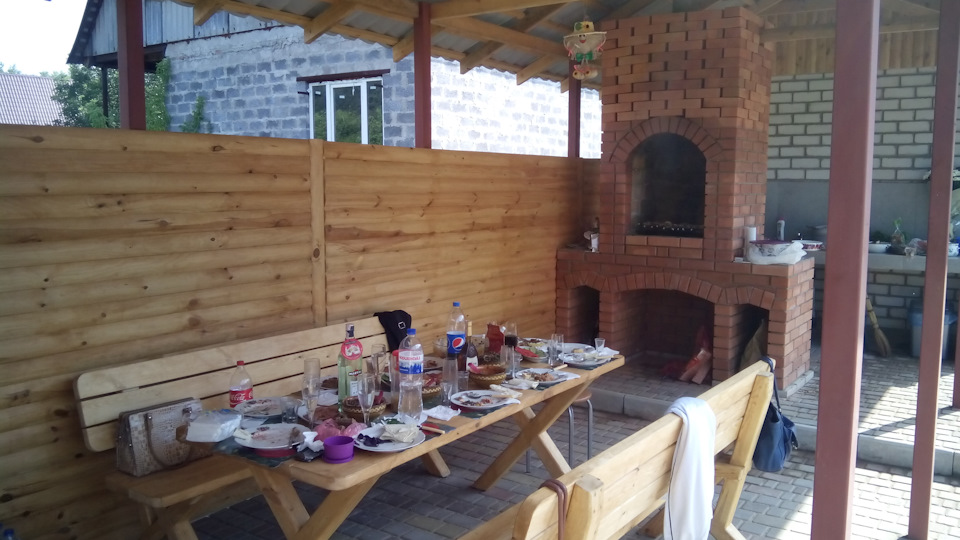 Перші шашли на новому мангалі) 2