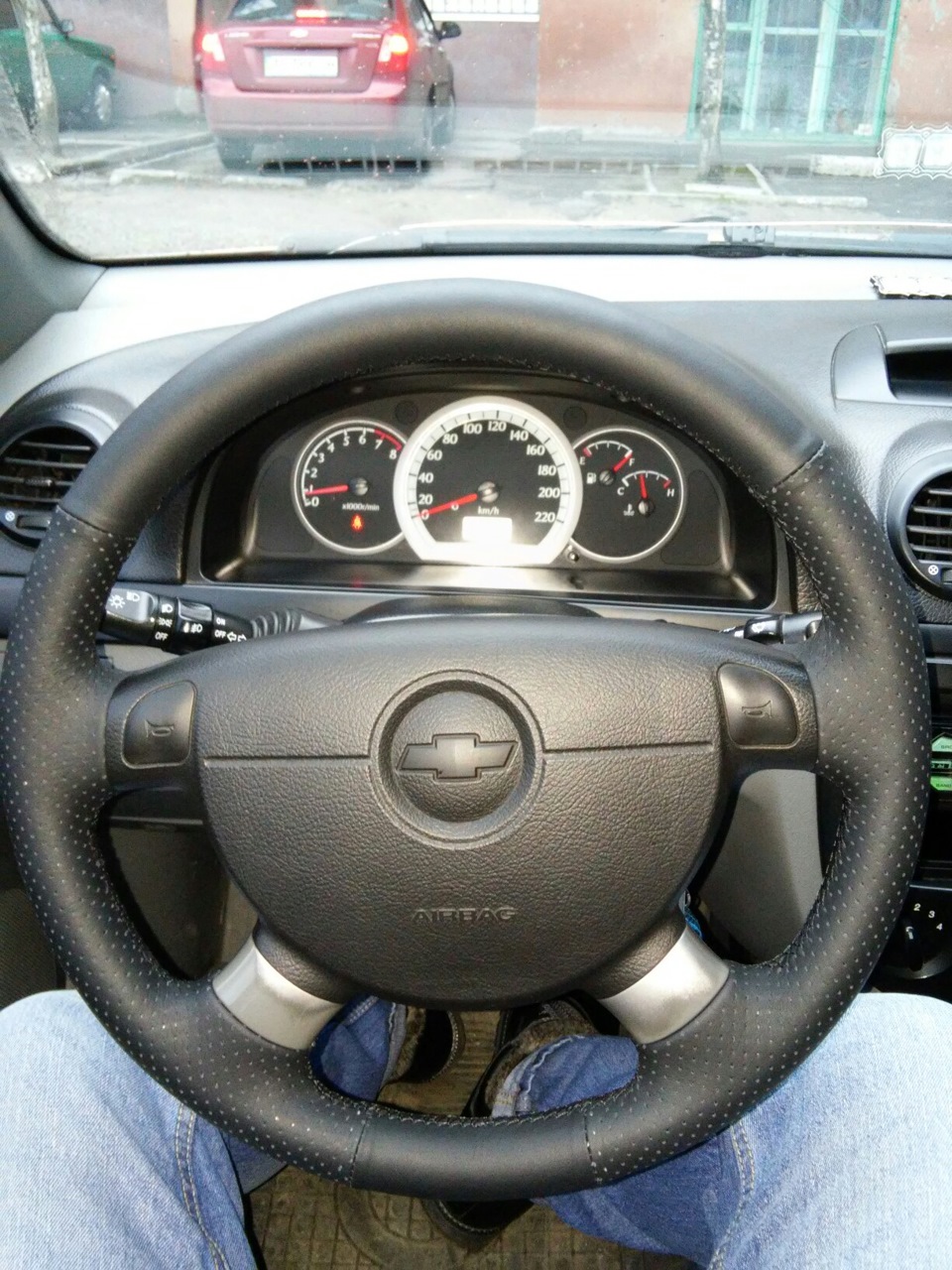 Шкіряне обплетення керма lacetti 1