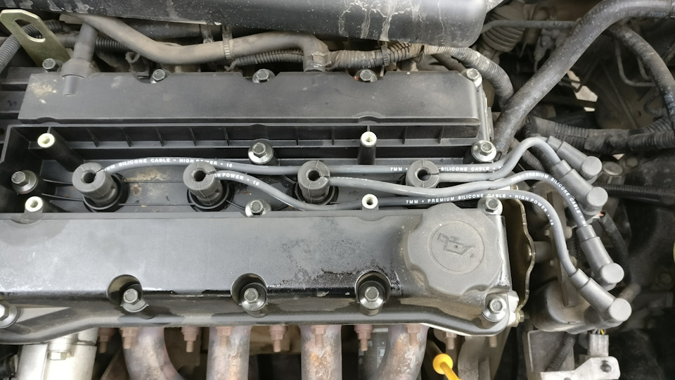 Заміна проводів запалювання Lacetti 1.6 4
