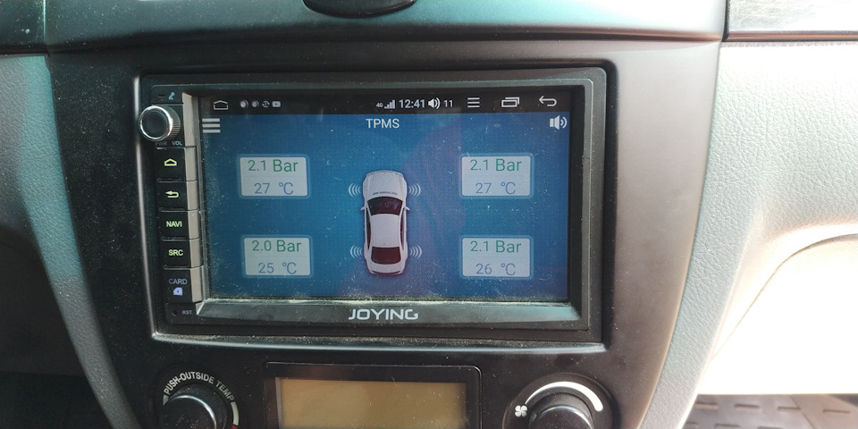 Магнітола Joing на андроїді+перехідна рамка+камера+TPMS-USB 3