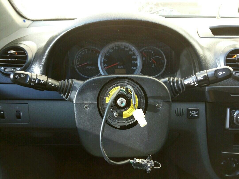 Перетяжка керма Lacetti натуральною італійською шкірою 3