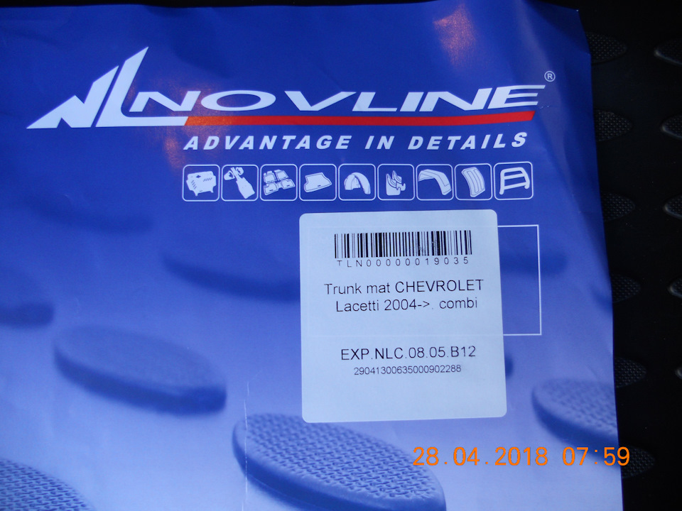 Килимок в багажник CHEVROLET LACETTI SW NOVLINE NLC0805B12 1