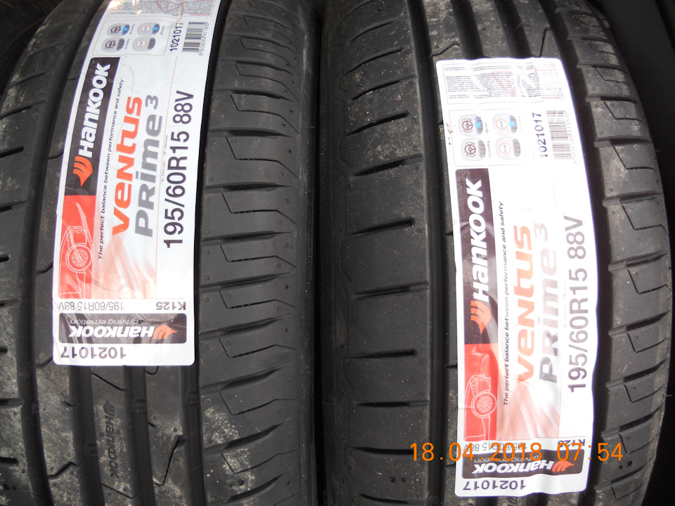 Покупка та встановлення літніх шин Hankook Ventus Prime3 K125 195/60 R15 88V 2
