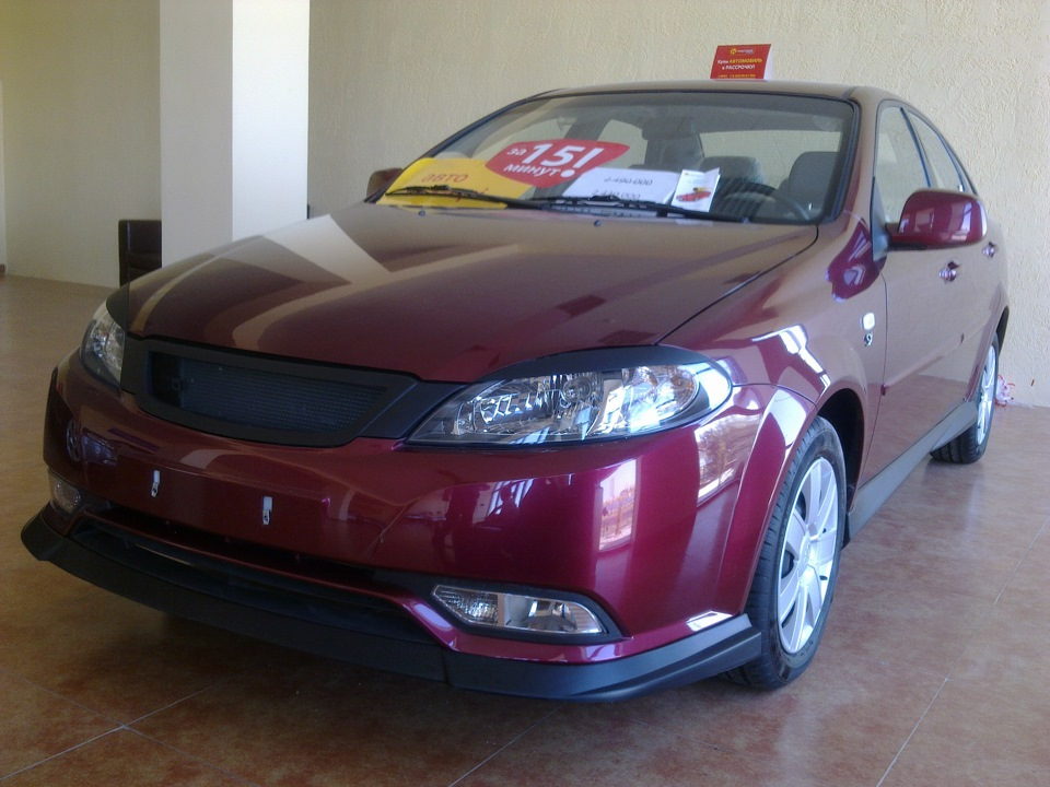 Передня губа Lacetti Sport на бампер Gentra 1