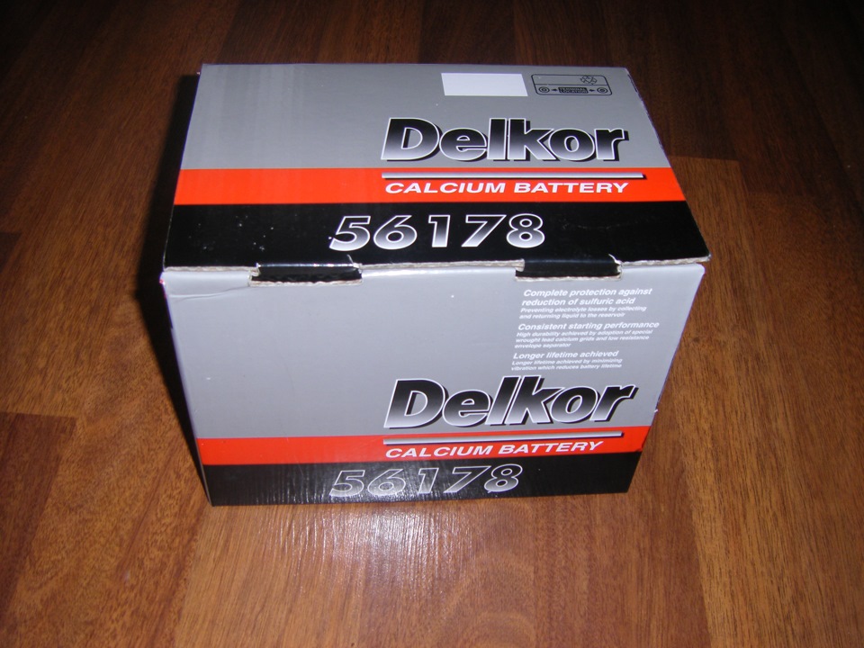 Заміна рідного АКБ Delkor 12V 55AH на Delkor 56178 6СТ-61Ан (ЕN)600А 2