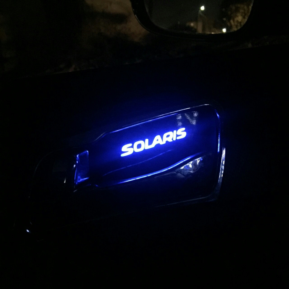 Льод вставки в ручки на Hyundai Accent Solaris 3